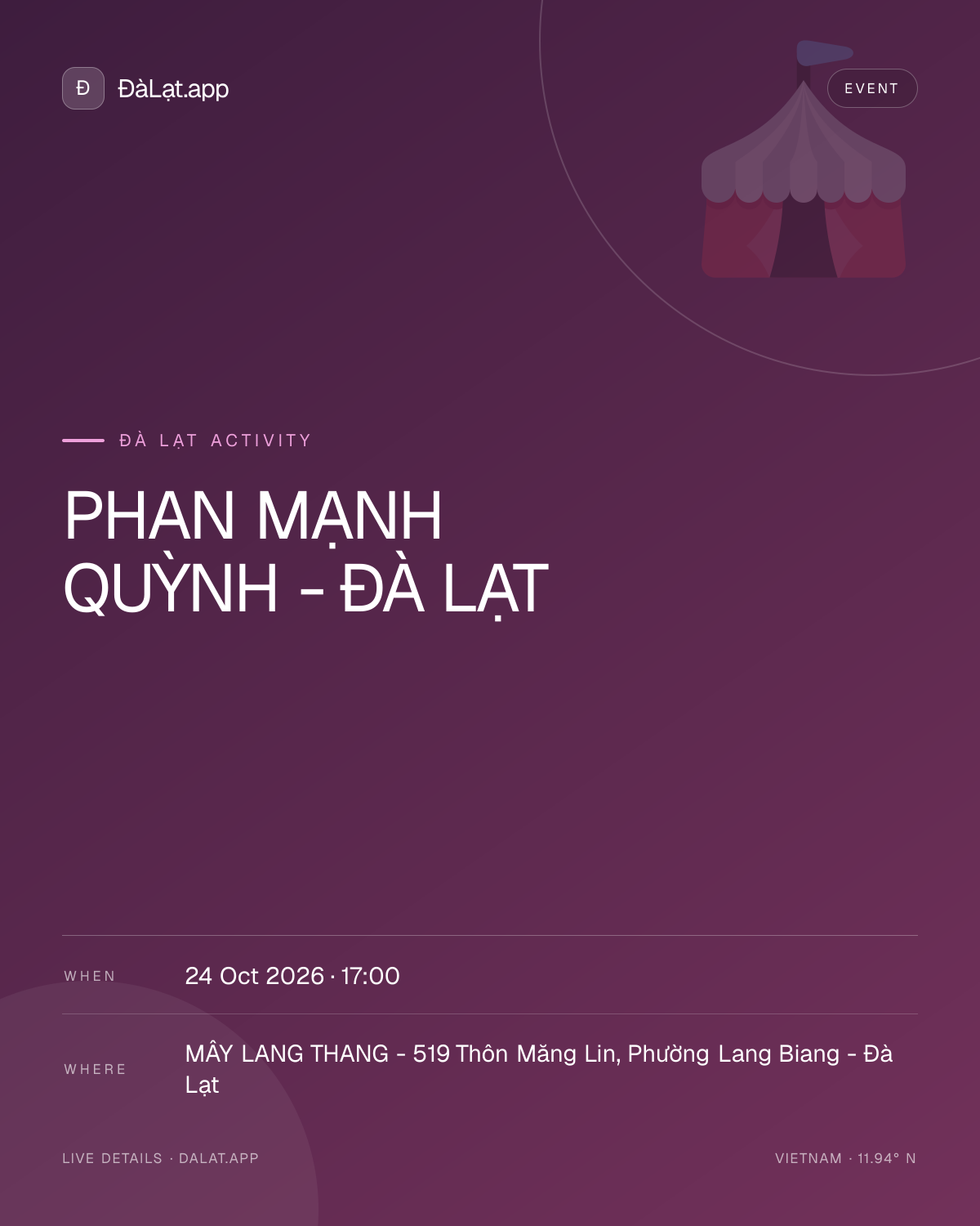 PHAN MẠNH QUỲNH - ĐÀ LẠT