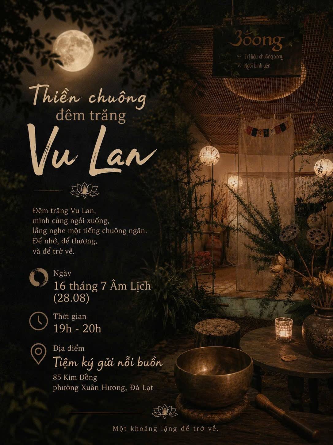 Thiền Chuông Đêm Trăng Vu Lan 🌕 — Full Moon Singing Bowl Meditation