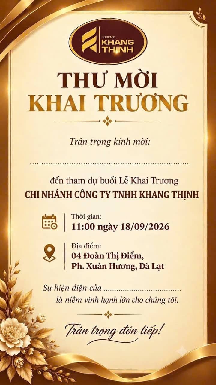 Grand Opening • Perusahaan Khang Thinh