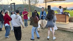 Dancing Set at Sunset